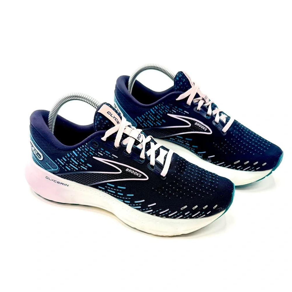 Brooks Women's Running Shoes - Navy‎ with Light Pink